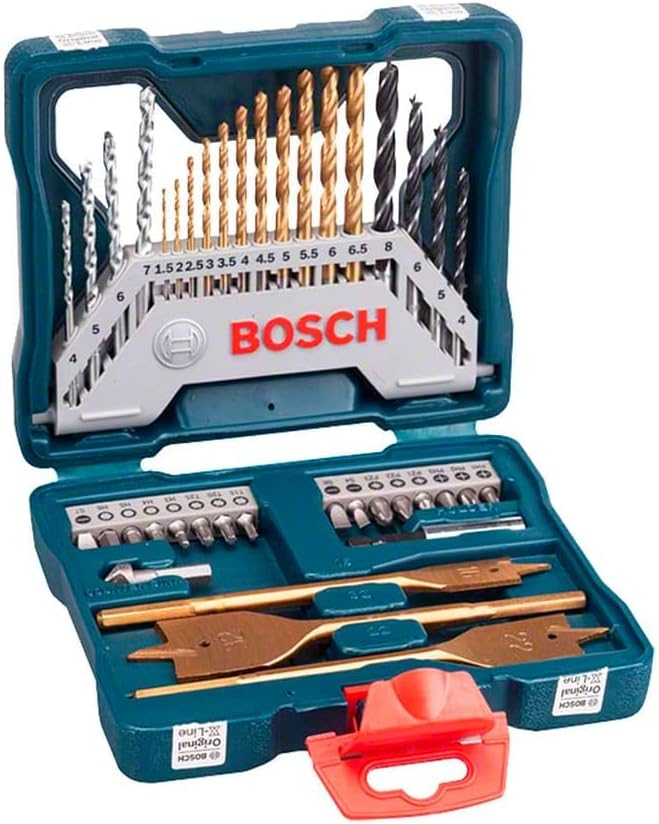 Bosch X-Line Titanium Drill Bits and Tips Kit - 40 Piece Set
